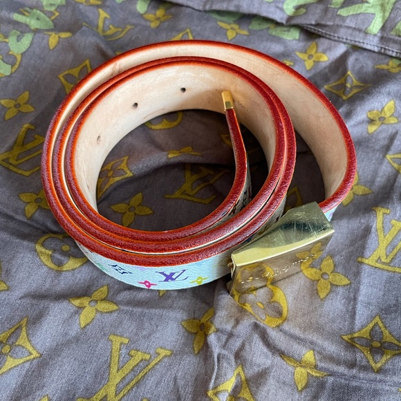 Louis Vuitton x Murakami Multicolor Monogram Belt - Picture 8 of 11